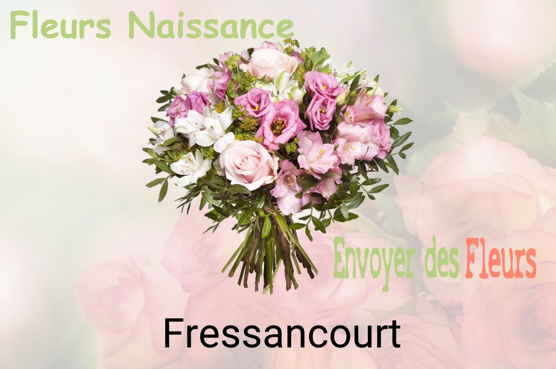 Bouquet de fleurs de naissance livré à Fressancourt